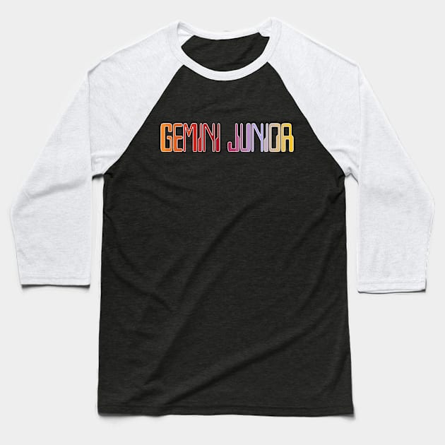 Gemini Junior Baseball T-Shirt by gocomedyimprov